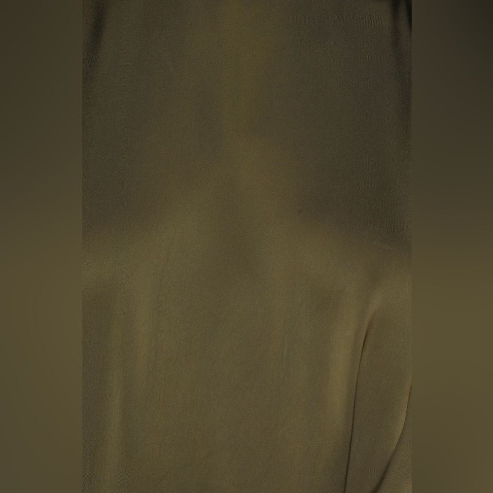 Lulus Classic Elegance Olive Satin Sleeveless Mock Neck Maxi Dress - Picture 5 of 16